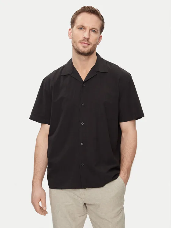 Hemd · Schwarz · Relaxed Fit