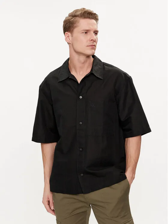 Hemd · Schwarz · Relaxed Fit