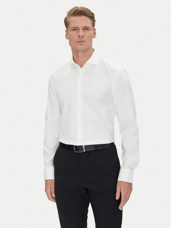 Hemd · Weiß · Slim Fit