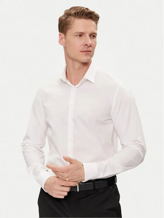 Hemd · Weiß · Slim Fit