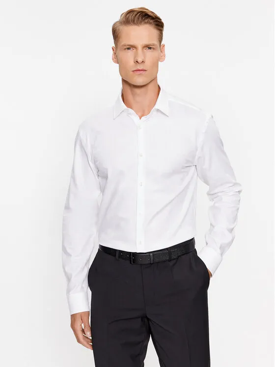 Hemd · Weiß · Slim Fit