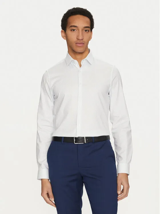 Hemd · Weiß · Slim Fit
