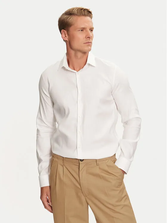 Hemd · Weiß · Slim Fit