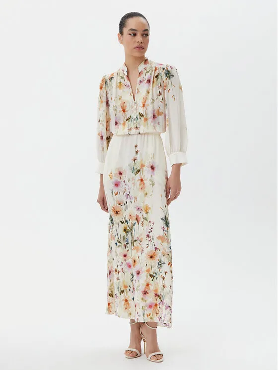 Hemdkleid · Beige · Maxi