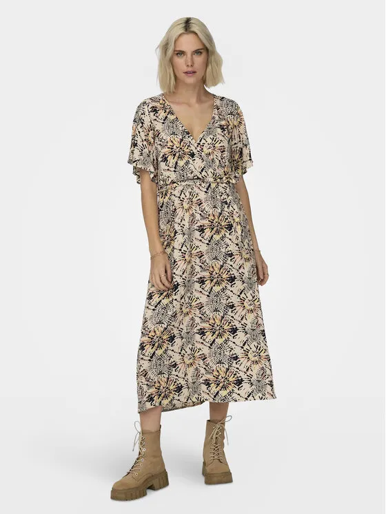 Hemdkleid · Beige · Midi