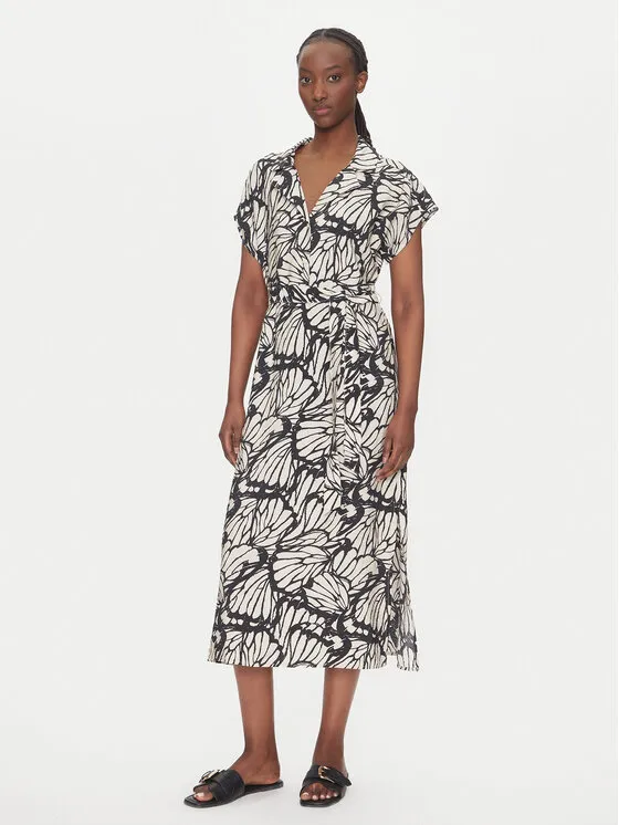 Hemdkleid · Beige · Midi