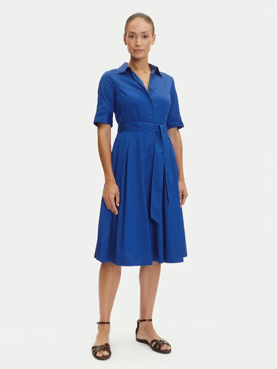 Hemdkleid · Blau · Midi