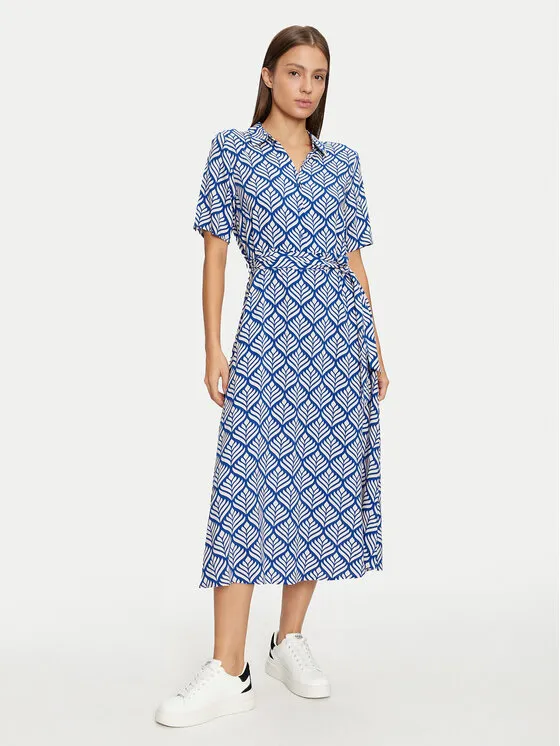 Hemdkleid · Blau · Midi