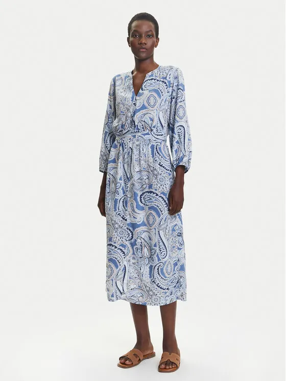 Hemdkleid · Blau · Midi