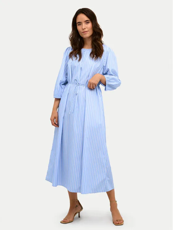 Hemdkleid · Blau · Midi