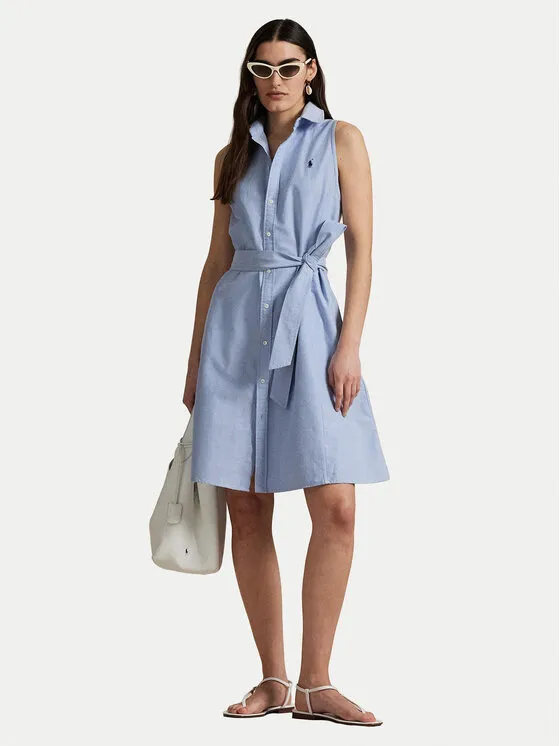 Hemdkleid · Blau · Mini