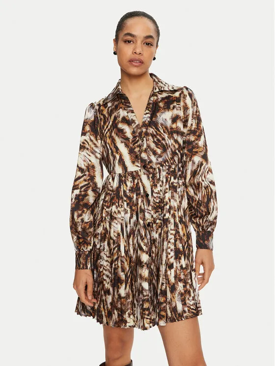 Hemdkleid · Braun · Mini