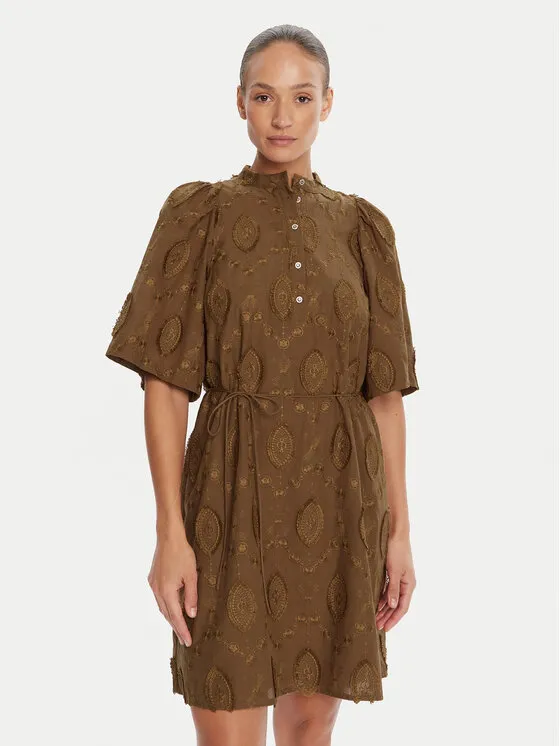 Hemdkleid · Braun · Mini