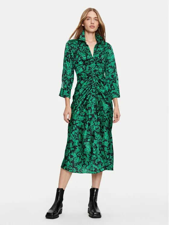 Hemdkleid · Grün · Midi