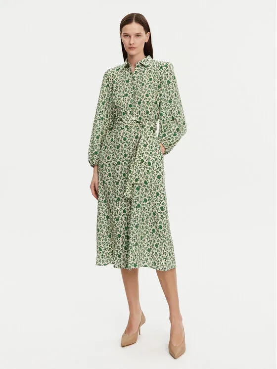 Hemdkleid · Grün · Midi