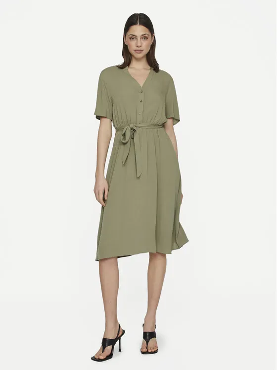 Hemdkleid · Grün · Midi