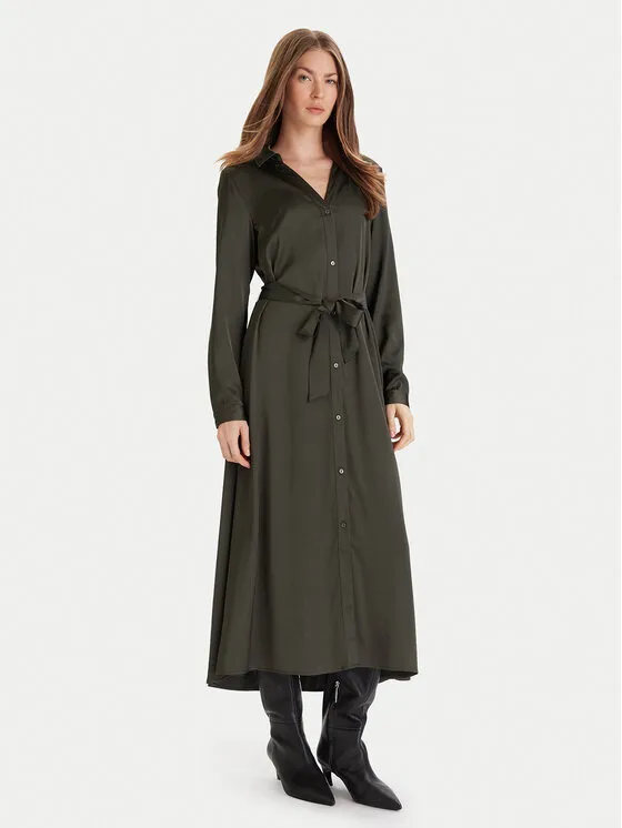 Hemdkleid · Grün · Midi