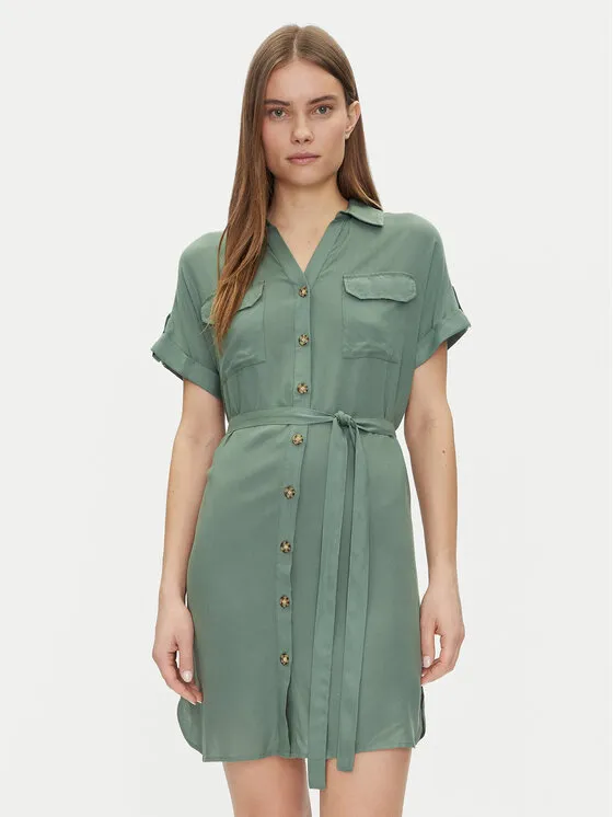 Hemdkleid · Grün · Mini