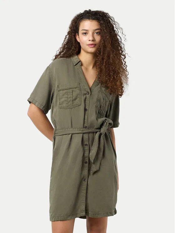 Hemdkleid · Grün · Mini