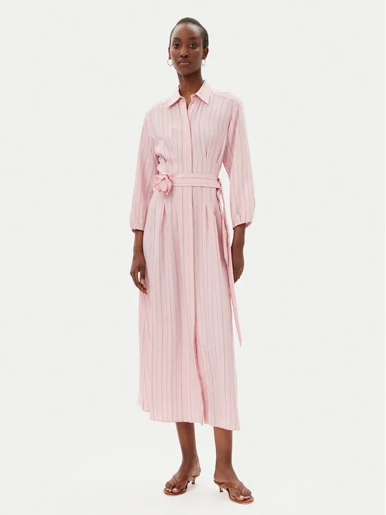 Hemdkleid · Rosa · Midi