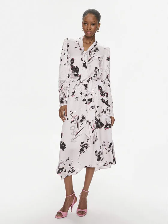 Hemdkleid · Rosa · Midi