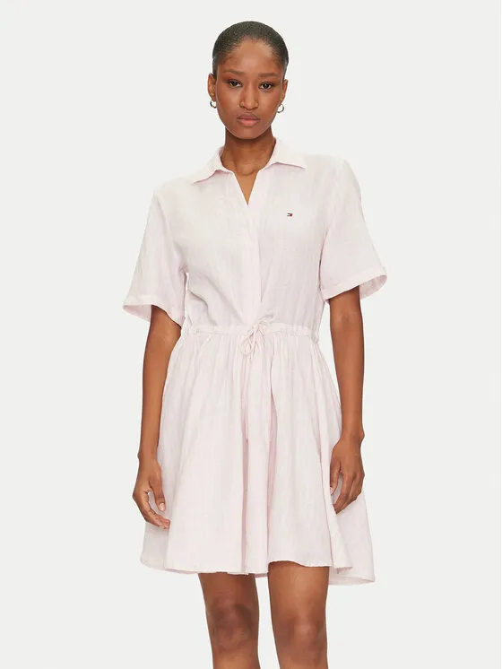 Hemdkleid · Rosa · Mini