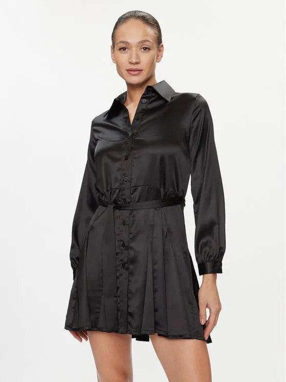 Hemdkleid · Schwarz · Mini