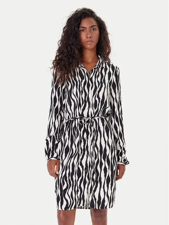 Hemdkleid · Schwarz · Mini