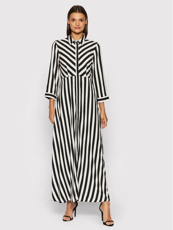 Hemdkleid · Weiß · Midi