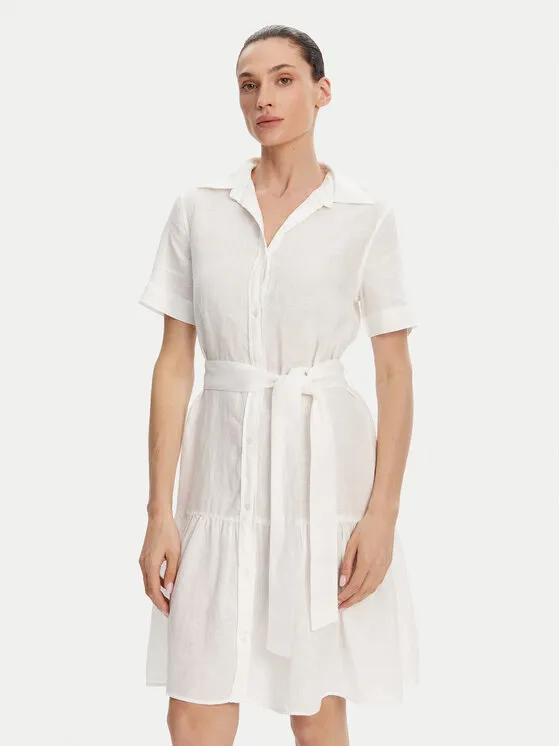 Hemdkleid · Weiß · Mini