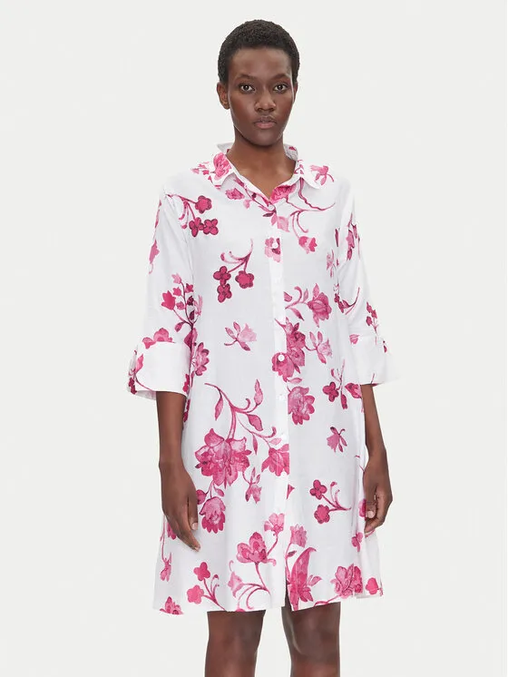 Hemdkleid · Weiß · Mini