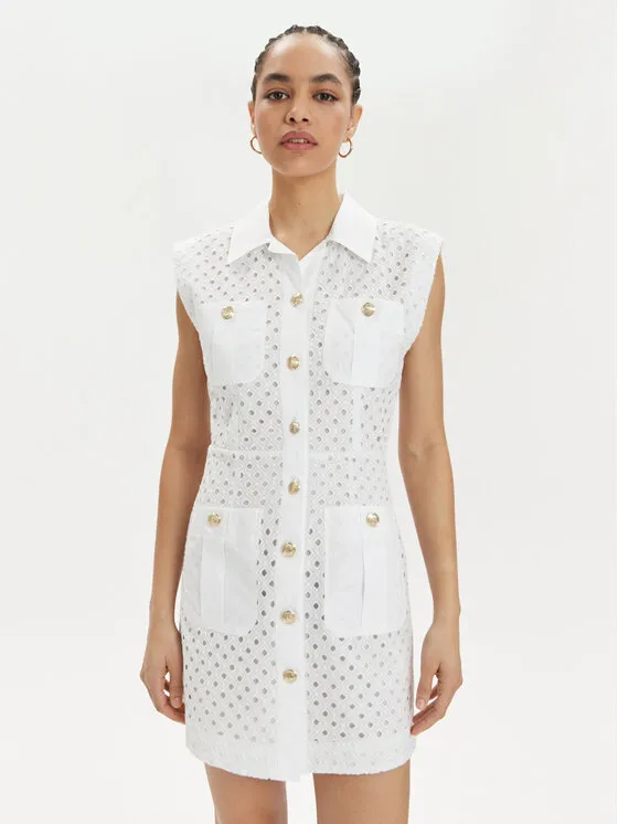 Hemdkleid · Weiß · Mini