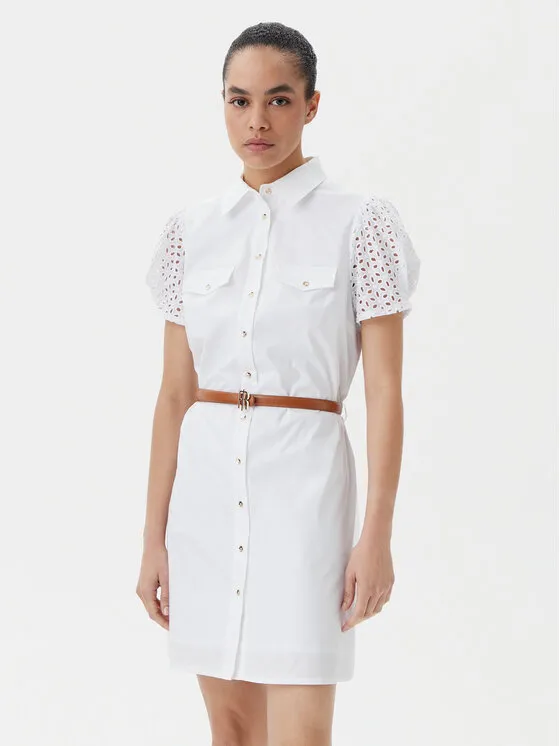 Hemdkleid · Weiß · Mini