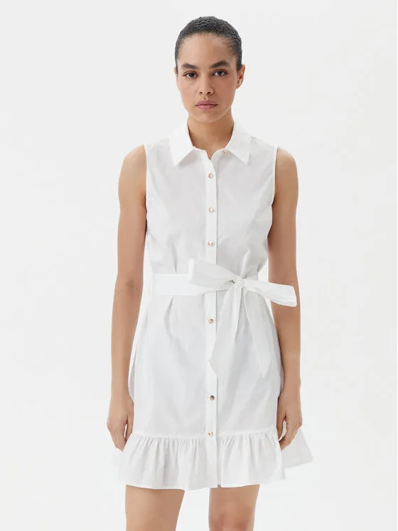 Hemdkleid · Weiß · Mini