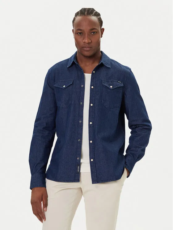 Jeanshemd · Dunkelblau · Regular Fit