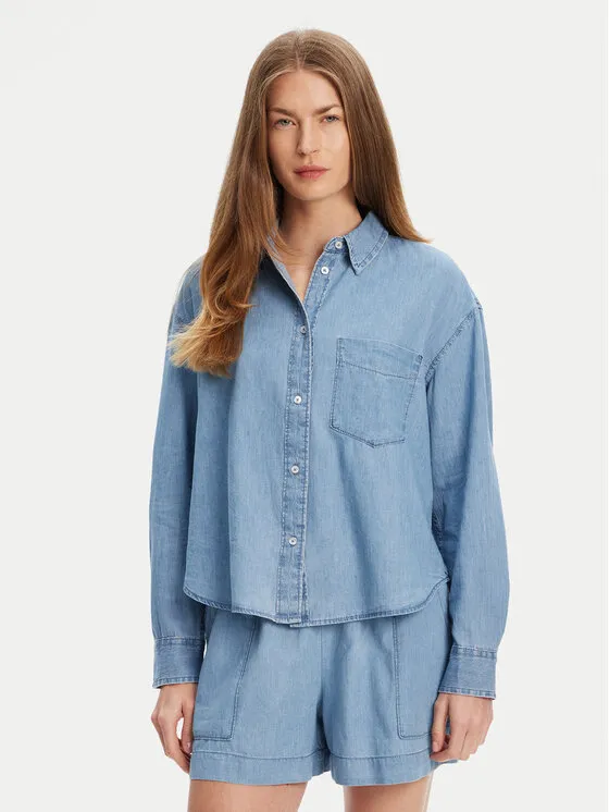 Jeanshemd · Dunkelblau