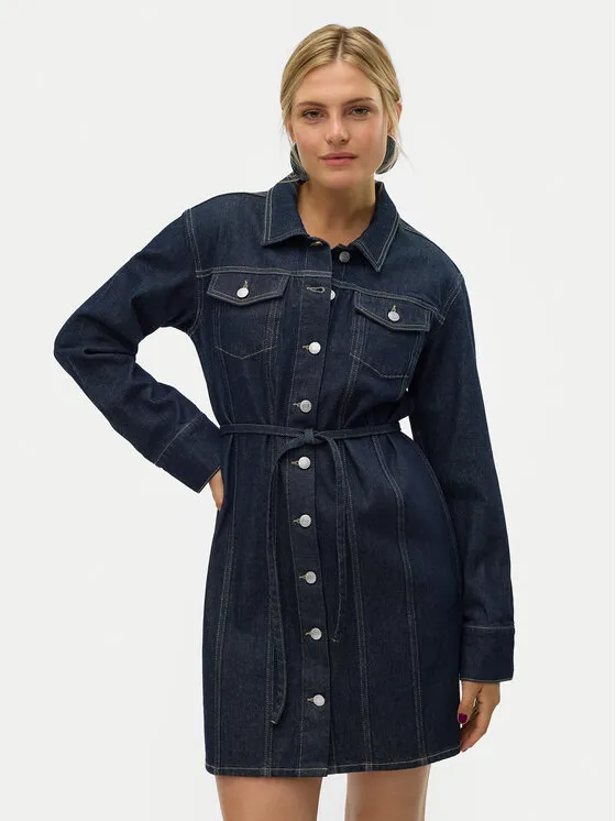 Jeanskleid · Dunkelblau · Mini