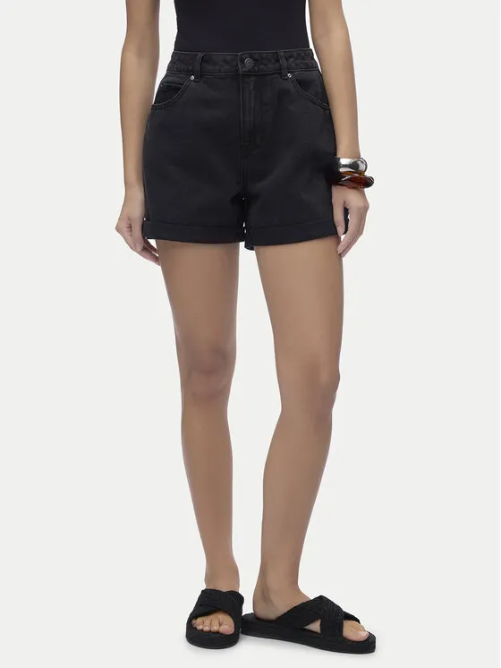 Jeansshorts · Schwarz