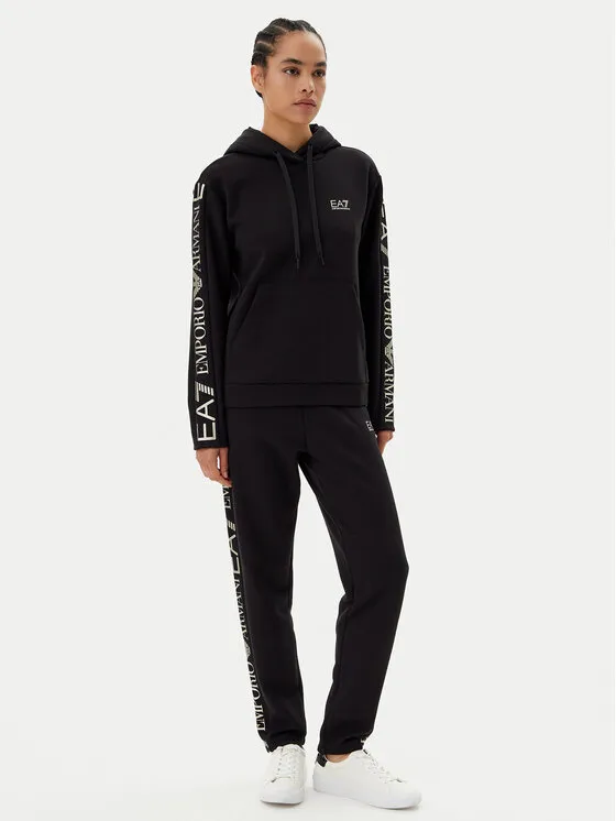 Jogginganzug 7W000116 AF10443 MC004 Schwarz Regular Fit