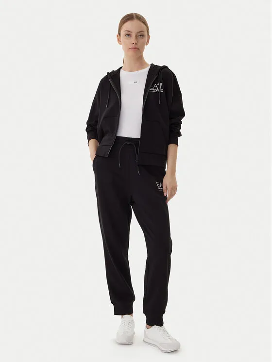 Jogginganzug 7W000420 AF12473 MC026 Schwarz Relaxed Fit