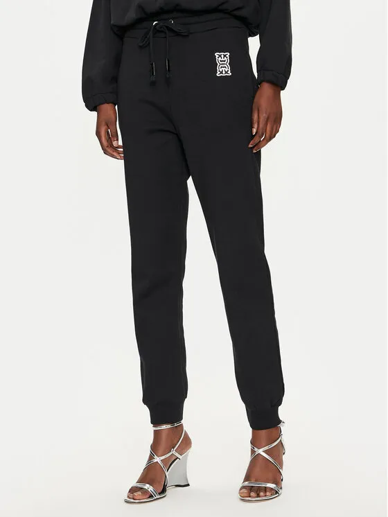 Jogginghose · Schwarz · Lang