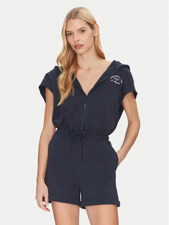 Jumpsuit · Dunkelblau · kurz