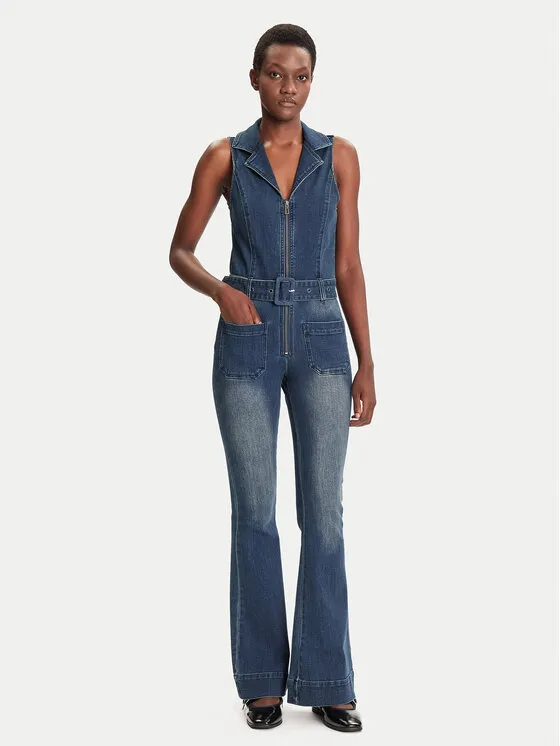 Jumpsuit · Dunkelblau · Lang