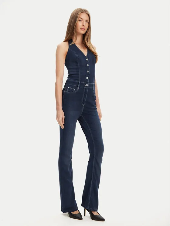 Jumpsuit · Dunkelblau · Lang