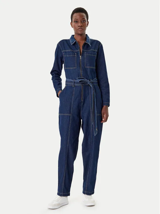 Jumpsuit · Dunkelblau · Lang