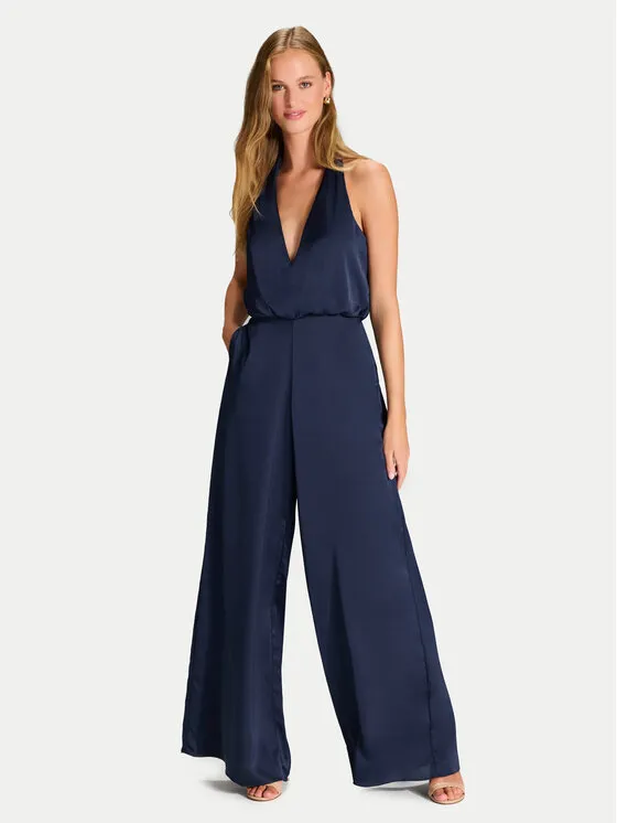 Jumpsuit · Dunkelblau · Lang