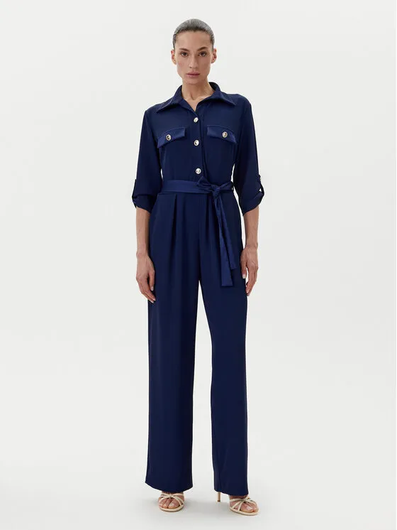 Jumpsuit · Dunkelblau · Lang