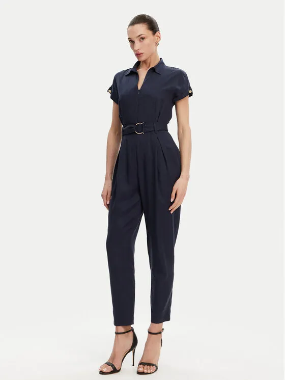 Jumpsuit · Dunkelblau · Lang