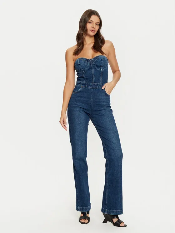 Jumpsuit · Dunkelblau · Lang