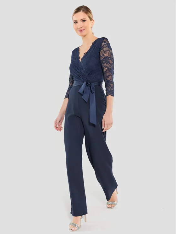 Jumpsuit · Dunkelblau · Lang